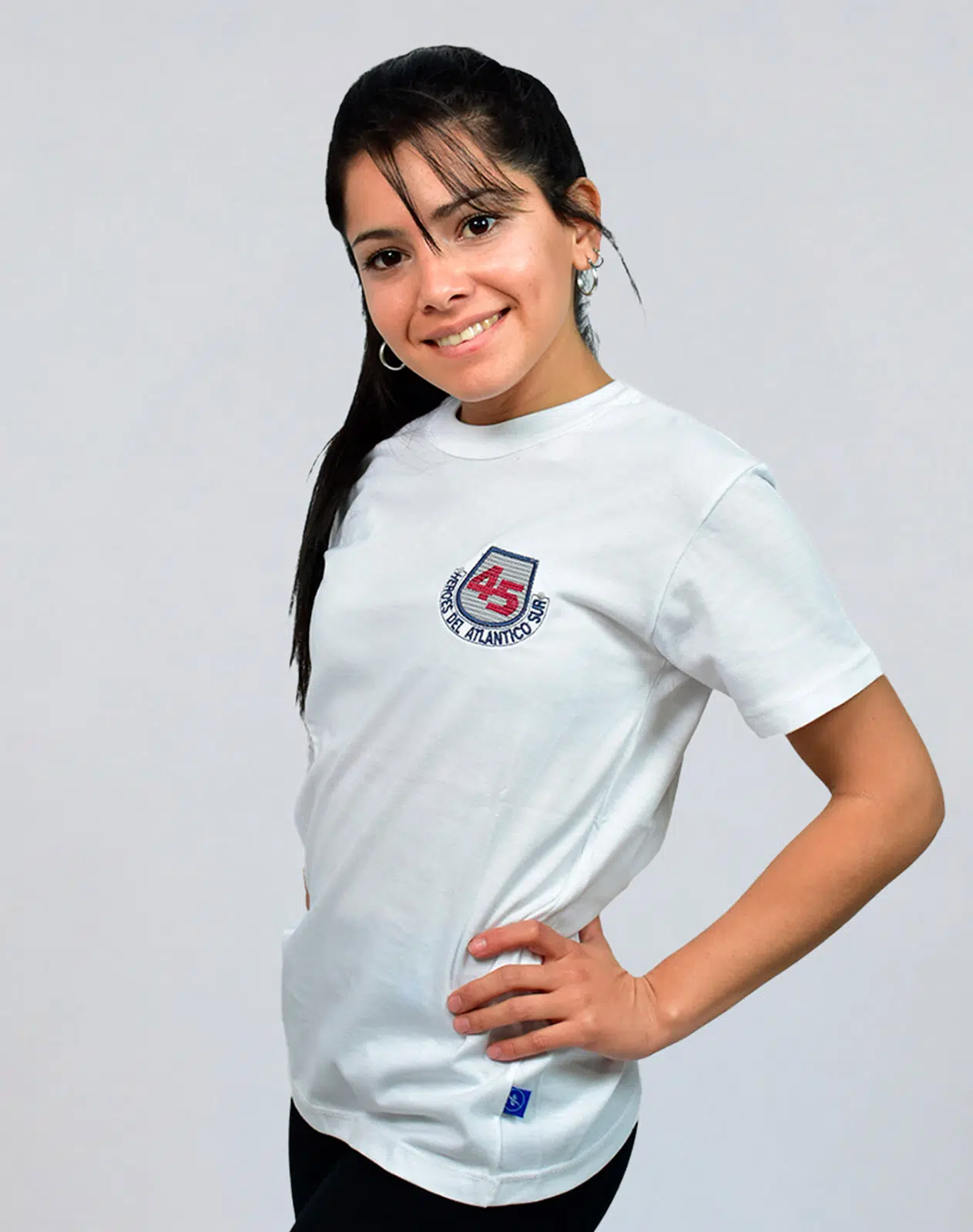 Remera Manga Corta Ens N° 45 Con Bordado Institucional