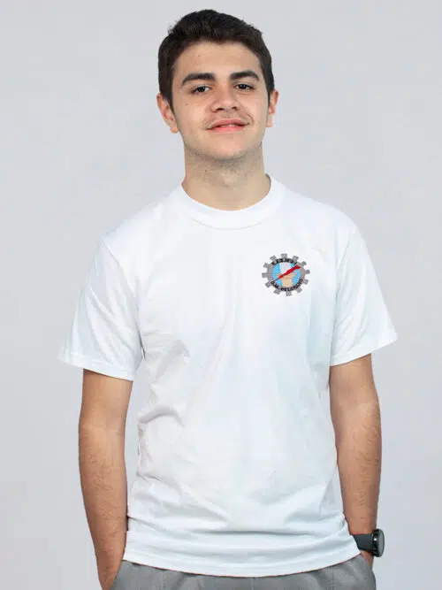 Remera Industrial Eet N° 21 Manga Corta Con Bordado Institucional