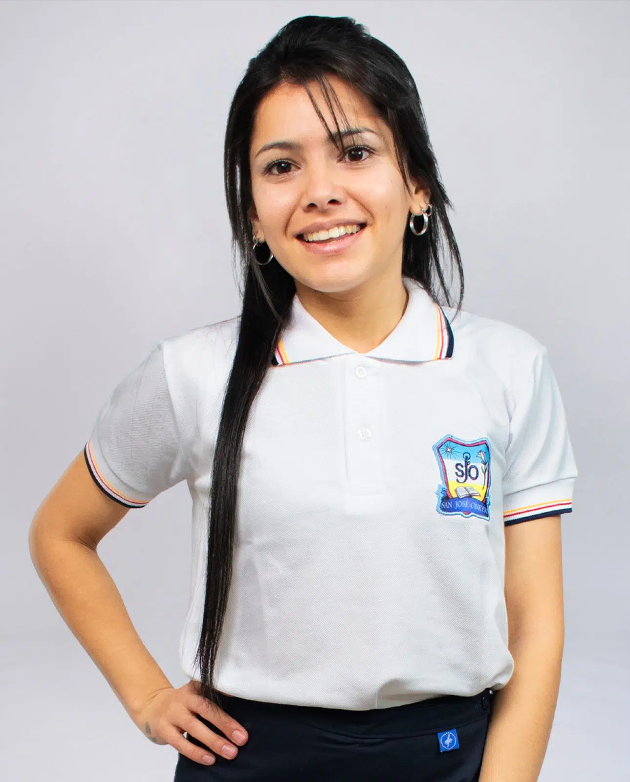 Chomba Colegio San José Obrero Manga Corta Con Bordado