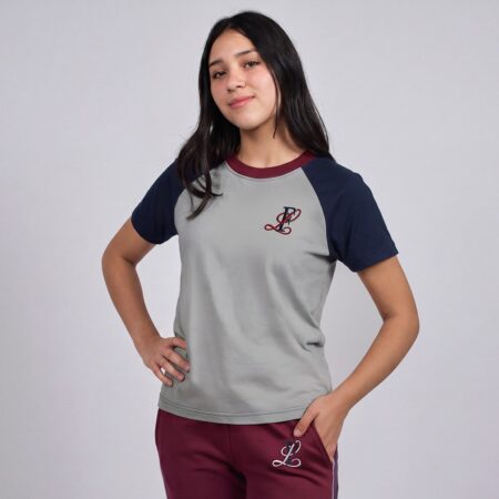 Remera Manga Corta Colegio Leloir con Bordado Institucional