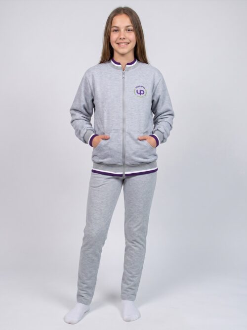 Campera de Abrigo con Frisa UEGP N° 114 UP – Gris Melange