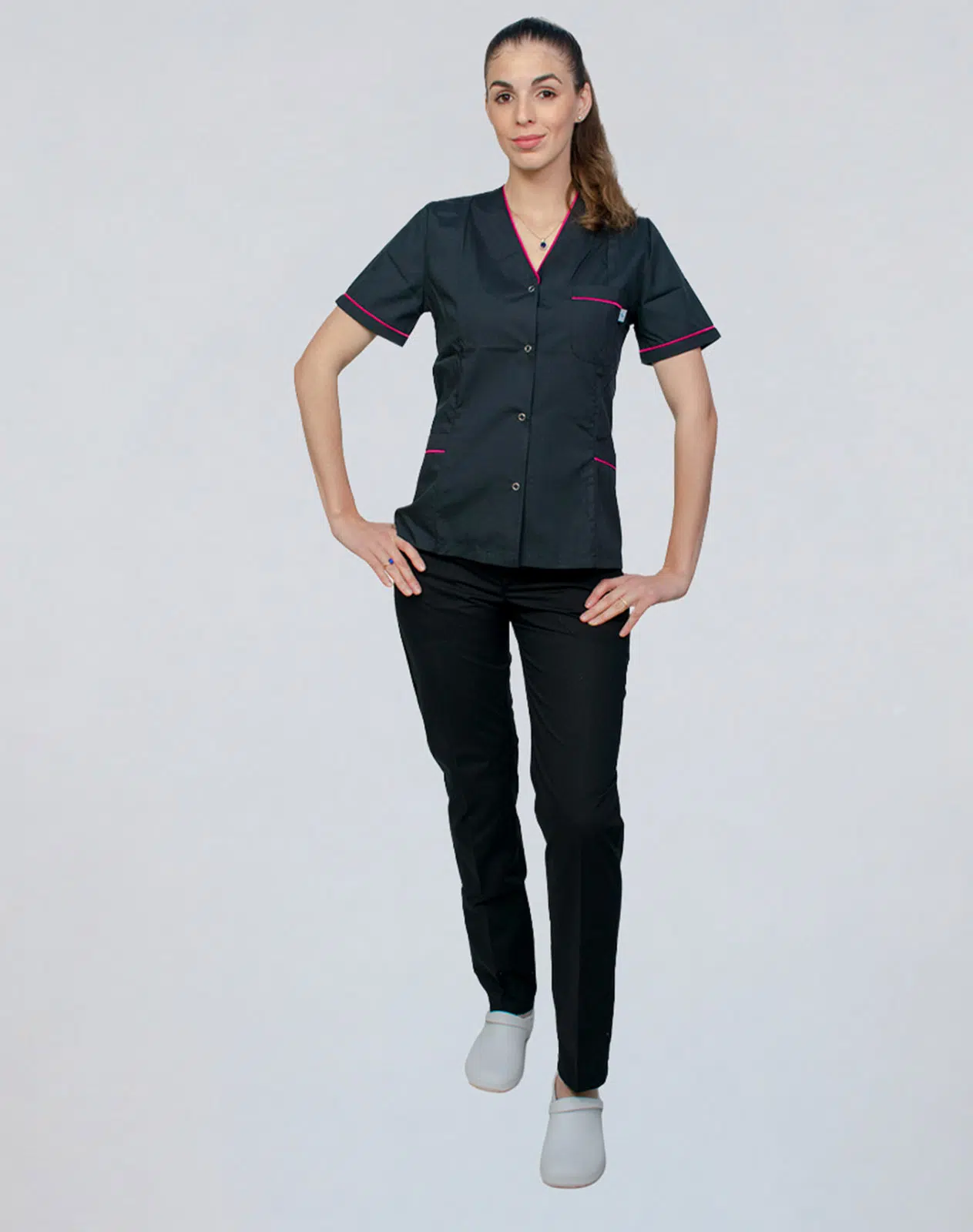Chaqueta Para Dama En Tela Arciel Con Broches